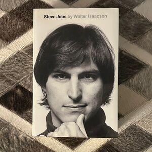Steve Jobs by Walter Isaacson Hardcover Biography - Black & White Cover